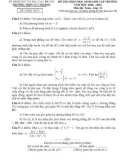 Đề thi chọn học sinh giỏi cấp trường môn Toán lớp 11 năm 2020-2021 có đáp án - Sở GD&ĐT Hà Nội