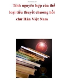 Tính nguyên hợp của thể loại tiểu thuyết chương hồi chữ Hán Việt Nam _1