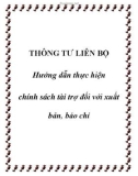 Thông tư liên bộ số 11/TTLB