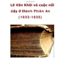 Lê Văn Khôi và cuộc nổi dậy ở thành Phiên An (1833-1835) _2