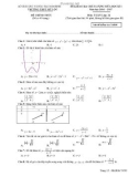 Đề kiểm tra chất lượng giữa HK 1 môn Toán lớp 12 năm 2017 - THPT Mỹ Lộc - Mã đề T4599