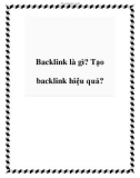 Backlink là gì? Tạo backlink hiệu quả?