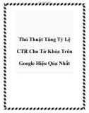 Thủ Thuật Tăng Tỷ Lệ CTR Cho Từ Khóa Trên Google Hiệu Qủa Nhất