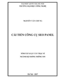 Tóm tắt Luận án Tiến sĩ Công nghệ thông tin: Cải tiến công cụ SEO Panel