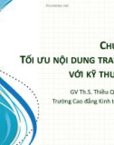 Bài giảng Tin học văn phòng 2: Bài 5 - ThS. Thiều Quang Trung