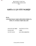 Khóa luận tốt nghiệp: Giải pháp hoàn thiện kênh phân phối của Công ty Cổ phần TMDV Hoa Sơn