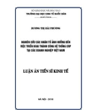 Luận án tiến sĩ Kinh tế: Nghiên cứu các nhân tố ảnh hưởng đến việc triển khai thành công hệ thống ERP tại các doanh nghiệp Việt Nam