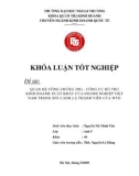 Khóa luận tốt nghiệp: Quan hệ công chúng (PR) - công cụ hỗ trợ kinh doanh xuất khẩu của doanh nghiệp Việt Nam trong bối cảnh là thành viên của WTO