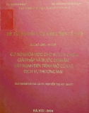 Luận văn: Cơ sở khoa học cho sự lựa chọn giải pháp và bước đi nhằm đẩy mạnh tiến trình mở cửa về dịch vụ thương mại.