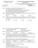 Đề thi thử tốt nghiệp THPT môn Vật lí năm 2023-2024 - Trường THPT chuyên Lào Cai