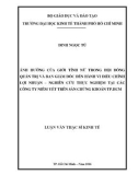 Luận văn Thạc sĩ Kinh tế: Ảnh hưởng của giới tính nữ trong Hội đồng quản trị và Ban giám đốc đến hành vi điều chỉnh lợi nhuận – Nghiên cứu thực nghiệm tại các công ty niêm yết trên sàn chứng khoán thành phố HCM