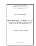 Luận văn Thạc sĩ Toán học: Thuật toán điểm gần kề với dãy sai số không giới nội tìm không điểm của toán tử đơn điệu cực đại