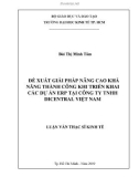 Luận văn Thạc sĩ Kinh tế: Đề xuất giải pháp nâng cao khả năng thành công khi triển khai các dự án ERP tại Công ty TNHH DiCentral Việt Nam