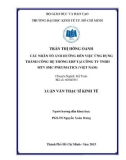 Luận văn Thạc sĩ Kinh tế: Các nhân tố ảnh hưởng đến việc ứng dụng thành công hệ thống ERP tại Công ty TNHH MTV SMC Pneumatics (Việt Nam)