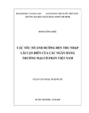 Luận văn Thạc sĩ Kinh tế: Các yếu tố ảnh hưởng đến thu nhập lãi cận biên của các Ngân hàng thương mại cổ phần Việt Nam - Đinh Công Hiếu