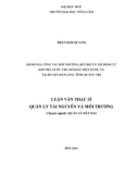 Luận văn Thạc sĩ Quản lý tài nguyên và môi trường: Đánh giá công tác bồi thường, hỗ trợ và tái định cư khi nhà nước thu hồi đất một số dự án tại huyện Hải Lăng, tỉnh Quảng Trị