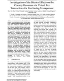 Investigation of the bitcoin effects on the country revenues via virtual tax transactions for purchasing management