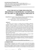 Analysis of factors influencing millennial’s technology acceptance of chatbot in the banking industry in Indonesia