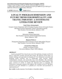 Loyalty program dimension and future trend for hospitality and travel industry: a systematic literature review