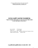 Sáng kiến kinh nghiệm: Một số biện pháp rèn luyện kĩ năng đọc diễn cảm cho học sinh lớp 4