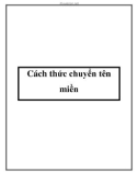 Cách thức chuyển tên miền