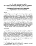 Nhu cầu nhận thông tin sức khỏe qua loa truyền thanh cộng đồng: Nghiên cứu định tính tại một số địa phương của tỉnh Bình Dương