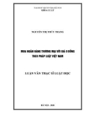 Luận văn Thạc sĩ Luật học: Mua ngân hàng thương mại với giá 0 đồng theo pháp luật Việt Nam