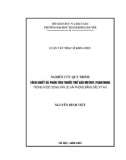 Luận văn Thạc sĩ Khoa học: Nghiên cứu quy trình tách chiết và phân tích thuốc trừ sâu methyl parathion trong nước cửa sông Văn Úc Hải Phòng bằng sắc ký khí