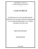 Luận án Tiến sĩ Quản trị kinh doanh: Hệ thống quản lý quan hệ khách hàng tích hợp mạng xã hội và kết quả kinh doanh của các doanh nghiệp nhỏ và vừa trong ngành du lịch Việt Nam