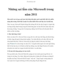 Những sai lầm của Microsoft trong năm 2011