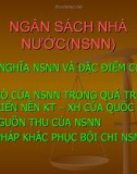 Thuyết trình: Ngân sách nhà nước