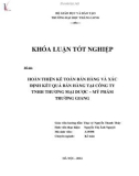 Khóa luận tốt nghiệp: Hoàn thiện kế toán bán hàng và xác định kết quả bán hàng tại Công ty TNHH Thương mại Dược – Mỹ phẩm Trường Giang