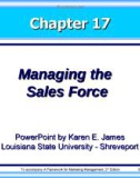 Chapter 17: Managing the Sales Force