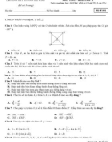 Đề thi giữa học kì 1 môn Toán lớp 11 năm 2022-2023 có đáp án - Trường THPT Lương Thế Vinh – Quảng Nam