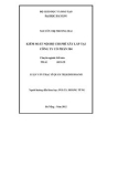 Luận văn Thạc sĩ Kế toán: Kiểm soát nội bộ chi phí xây lắp tại Công ty cổ phần 504
