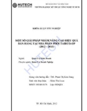 Luận văn: Một số giải pháp nâng cao hiệu quả bán hàng tại công ty Tabico-op từ 2012-1015