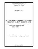 Luận văn: Đẩy mạnh phát triển dịch vụ y tế tư nhân trên địa bàn tỉnh Bình Định