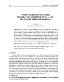 Tổ chức hoạt động trải nghiệm trong dạy học môn Lịch sử và Địa lí lớp 4 của chương trình phổ thông 2018