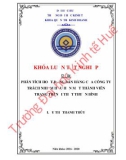 Khóa luận tốt nghiệp Quản trị kinh doanh: Phân tích hoạt động bán hàng của công ty TNHH MTV trang trí nội thất Thuận Bình