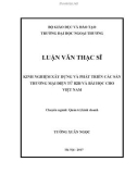 Luận văn Thạc sĩ Quảntrịkinhdoanh: Kinh nghiệm xây dựng và phát triển các sàn thương mại điện tử B2B và bài học cho Việt Nam