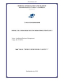 Doctoral thesis in Business management: Trust and consumers’ buying behavior on internet