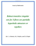 Đề tài Robust transitive singular sets for 3-flows are partially hyperbolic attractors or repellers 