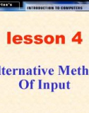 Alternative Methods Of Input