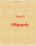 Lecture Managerial economics - Chapter 5: Oligopoly