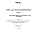 Master’s thesis of Business: Andragogy for the virtual learning environment: challenges and changes in developing graduate competencies for global virtual teamwork