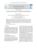 Women in the context of Canadian criminal offences