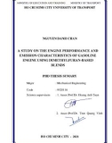 Sumary of Phd thesis Mechanical engineering: A study on the engine performance and emission characteristics of gasoline engine using dimethylfuran-based blends