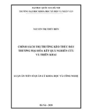 Luận án Tiến sĩ Quản lý khoa học và công nghệ: Chính sách thị trường kéo thúc đẩy thương mại hóa kết quả nghiên cứu và triển khai