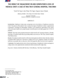 The impact of engagement on job completion’s level of medical staff: A case at Thai Thuy General Hospital, Thai Binh