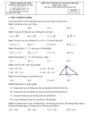 Đề thi học kì 1 môn Toán lớp 9 năm 2023-2024 có đáp án - Trường THCS Phan Tây Hồ, Phú Ninh